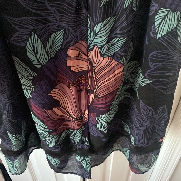 Anthropologie tropical midi sleeveless dress - Picture 5 of 6